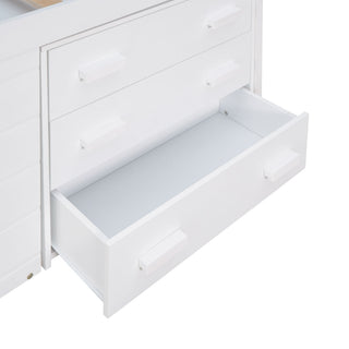 Loft Bed With Cabinet And Shelf