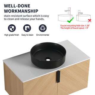 Wall Mounted Bathroom Vanity With Art Sink