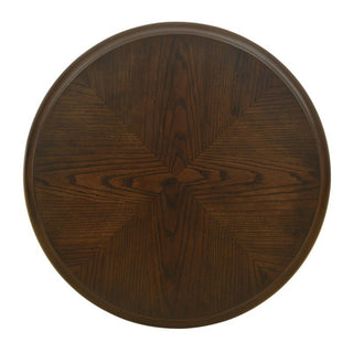 Philippe - Round End Table With Shelf - Brown