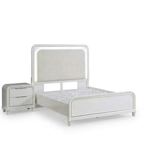 Bedroom Sets With LED Lights And Panel Headboard
