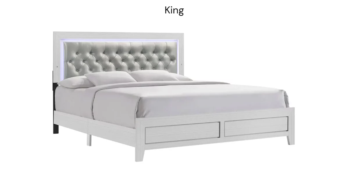 Belinda Standard Bed with LED Lights - Image 2