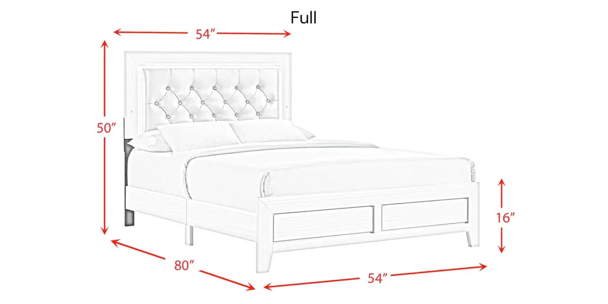 Belinda Standard Bed with LED Lights - Image 9