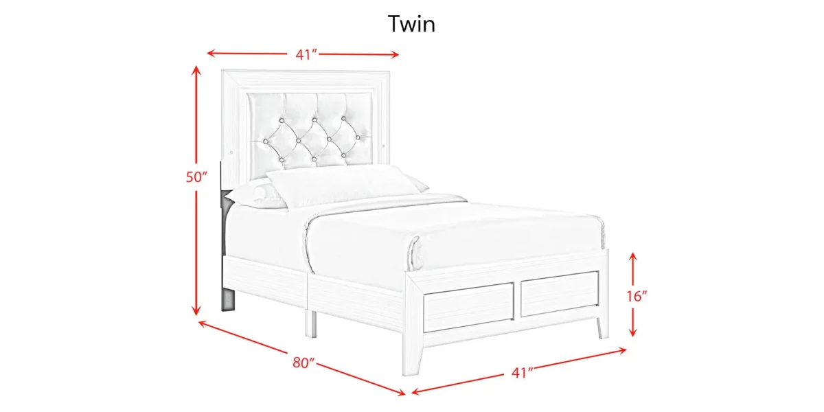 Belinda Standard Bed with LED Lights - Image 12