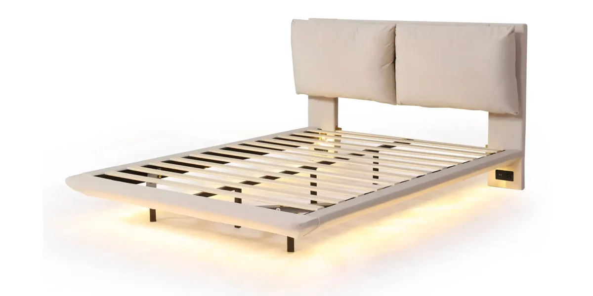 Cardi Upholsted Platform Bed with Sensor Lights - Image 6