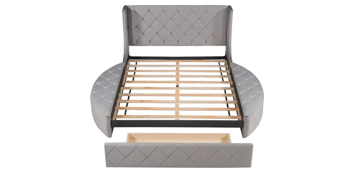 Cersi Upholstered Platform Bed - Image 4
