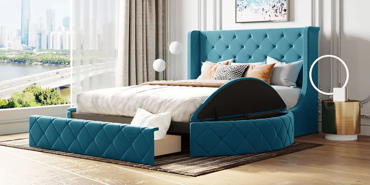 Cersi Upholstered Platform Bed - Image 14