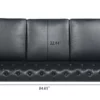 Chester Rolled Arm Three Seater Sofa - Image 11
