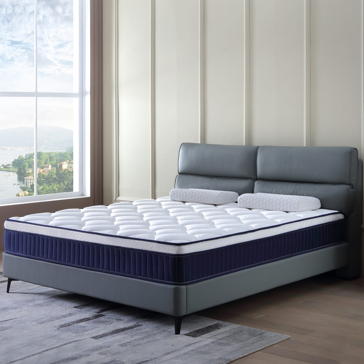 Memory Foam Pocket Spring Mattress In A Box With Certipur-US Certified Memory Foam